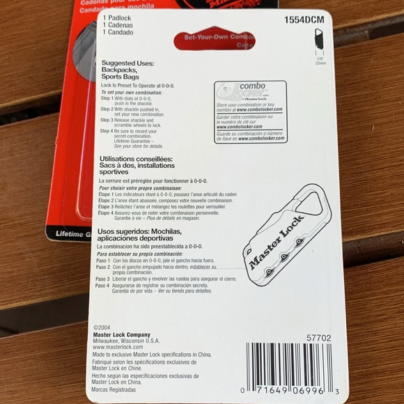 Backpack Locks - Picture 2 of 2